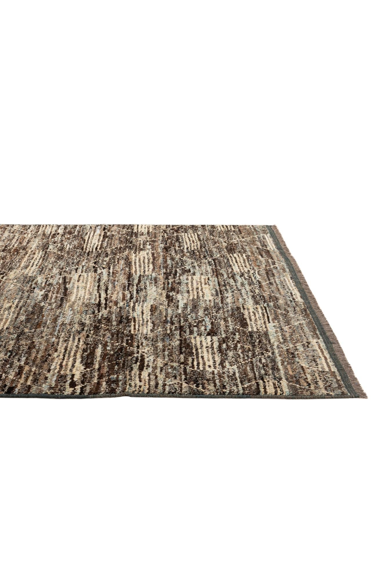 6' 6 x 9' 6 Hand Knotted Moroccan Wool Rug