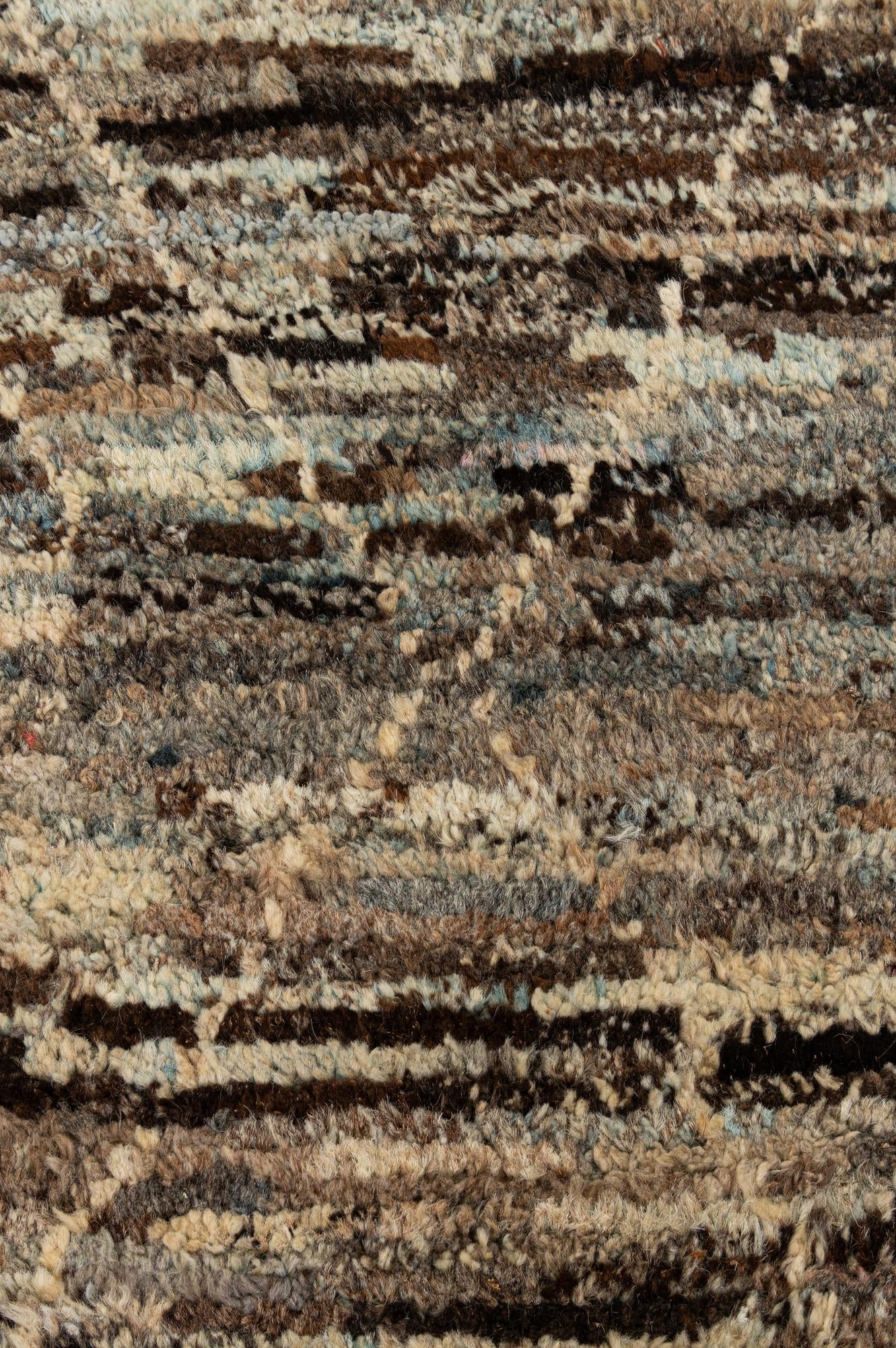 6' 6 x 9' 6 Hand Knotted Moroccan Wool Rug
