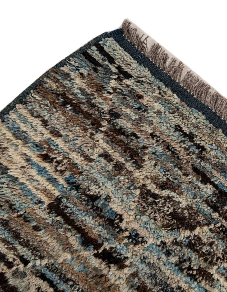 Detail image of 6' 6 x 9' 6  Hand Knotted Moroccan Wool Rug