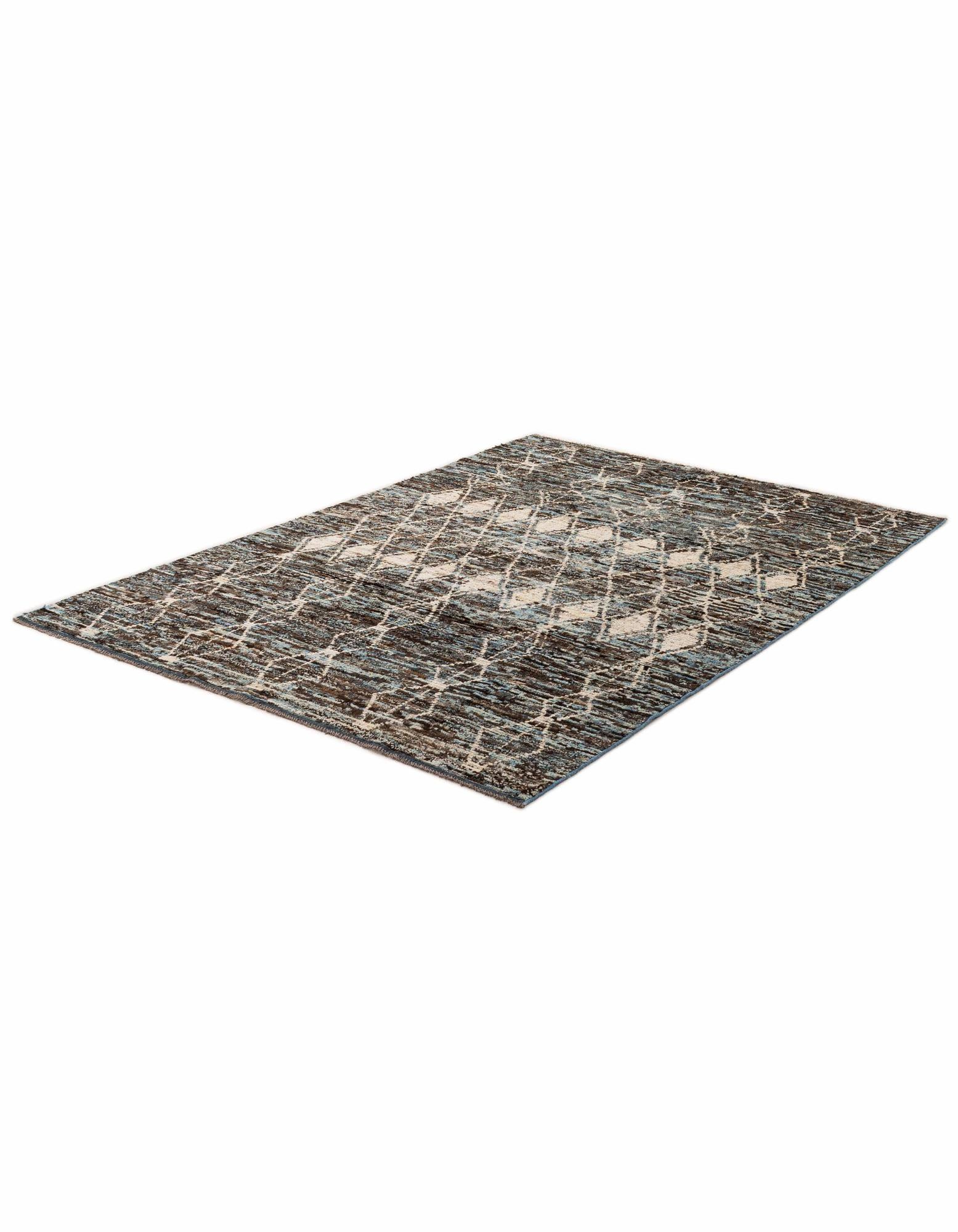 6' 8 x 9' 5 Hand Knotted Moroccan Wool Rug