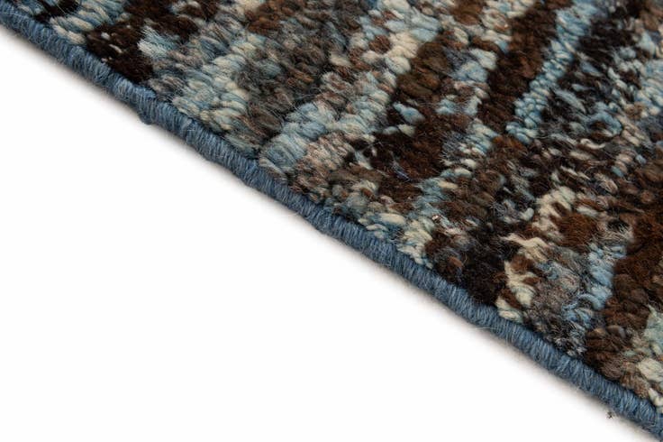 Detail image of 6' 8 x 9' 5 Hand Knotted Moroccan Wool Rug