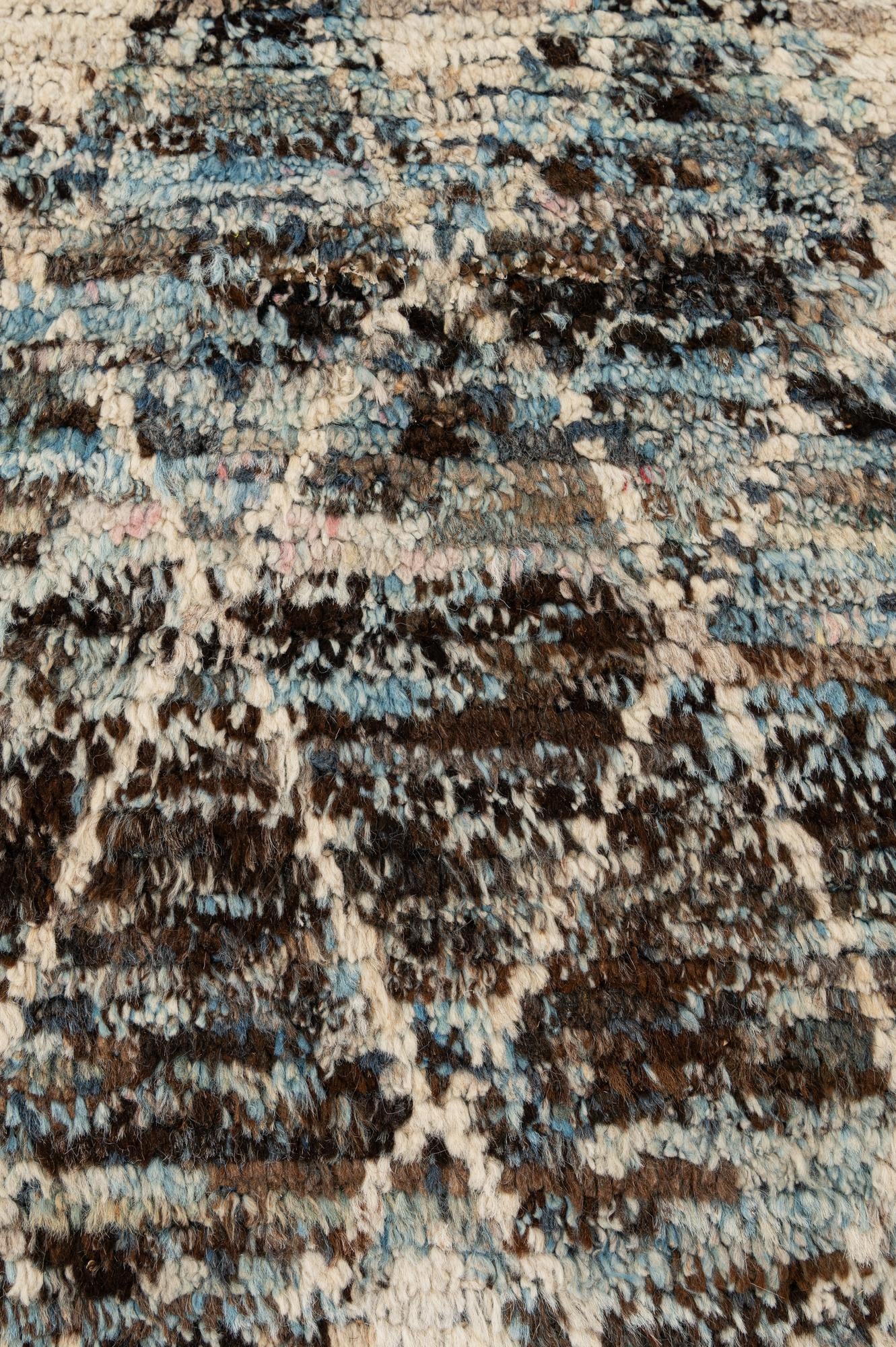 6' 8 x 9' 5 Hand Knotted Moroccan Wool Rug