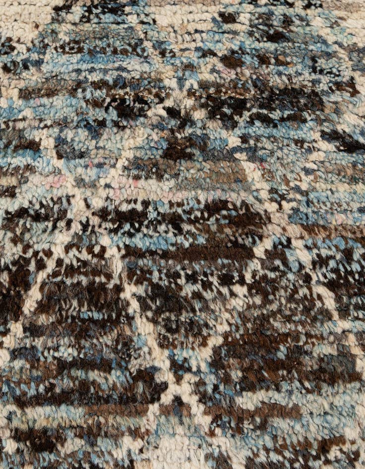 Detail image of 6' 8 x 9' 5  Hand Knotted Moroccan Wool Rug