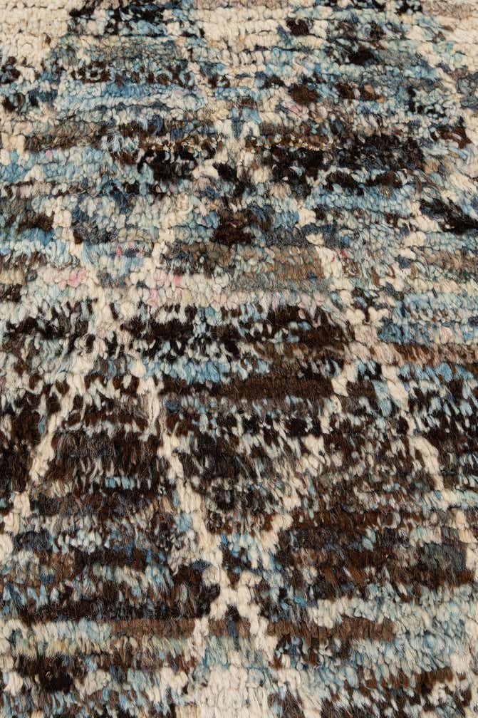 6' 8 x 9' 5 Hand Knotted Moroccan Wool Rug