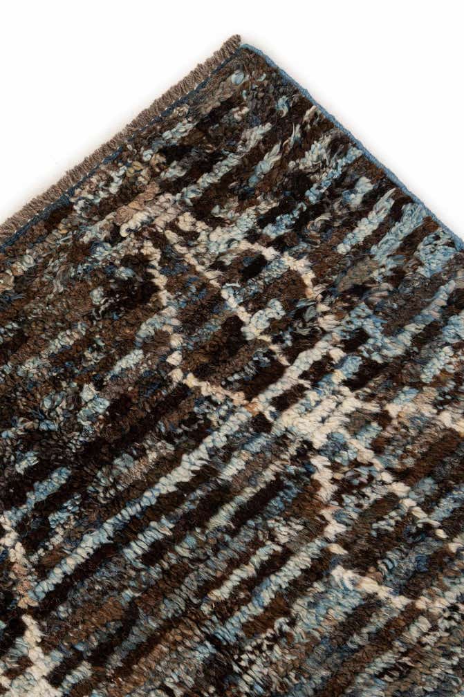 6' 8 x 9' 5 Hand Knotted Moroccan Wool Rug