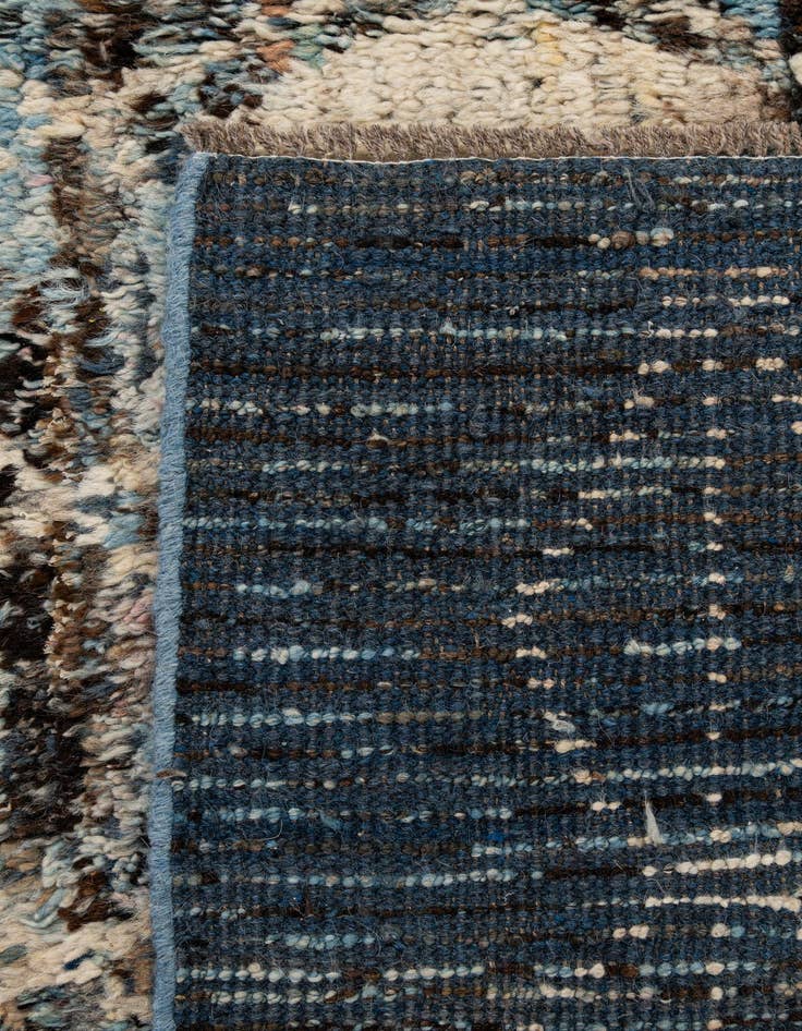 Detail image of 6' 8 x 9' 5  Hand Knotted Moroccan Wool Rug