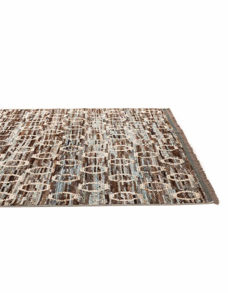 Detail image of 6' 8 x 10' 5  Hand Knotted Moroccan Wool Rug