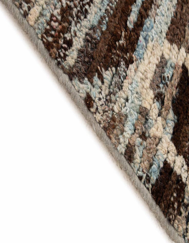 Detail image of 6' 8 x 10' 5  Hand Knotted Moroccan Wool Rug