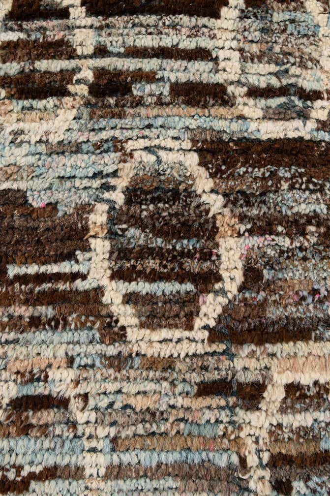 6' 8 x 10' 5 Hand Knotted Moroccan Wool Rug