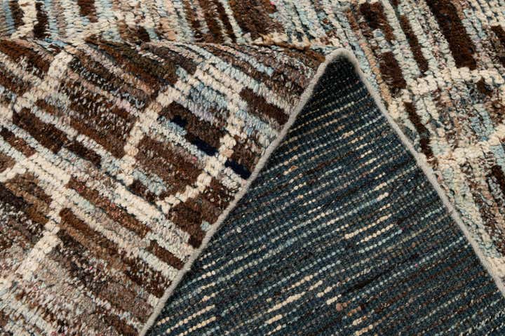6' 8 x 10' 5 Hand Knotted Moroccan Wool Rug
