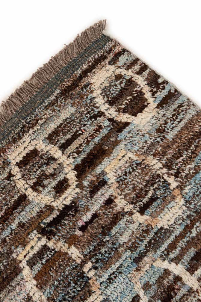 6' 8 x 10' 5 Hand Knotted Moroccan Wool Rug