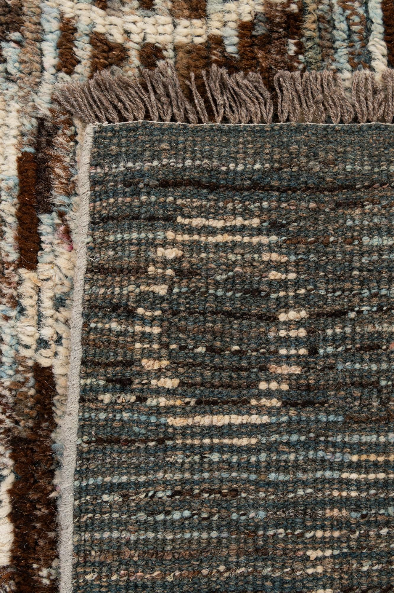 6' 8 x 10' 5 Hand Knotted Moroccan Wool Rug