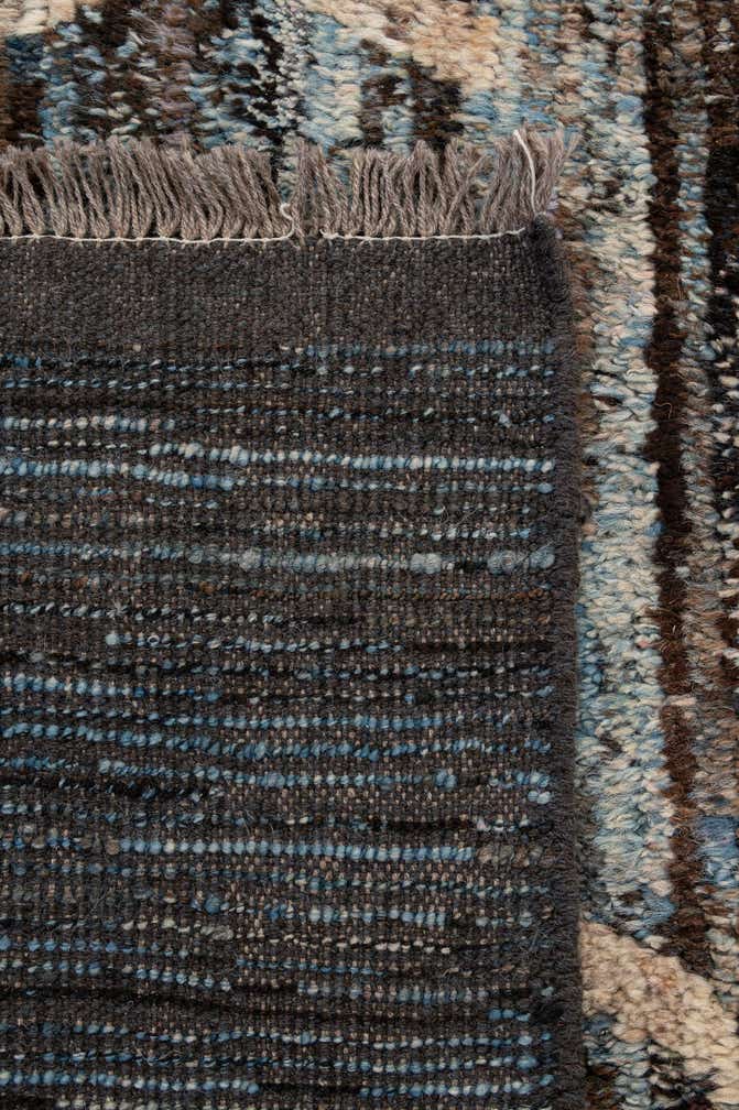 6' 11 x 9' 7 Hand Knotted Moroccan Wool Rug
