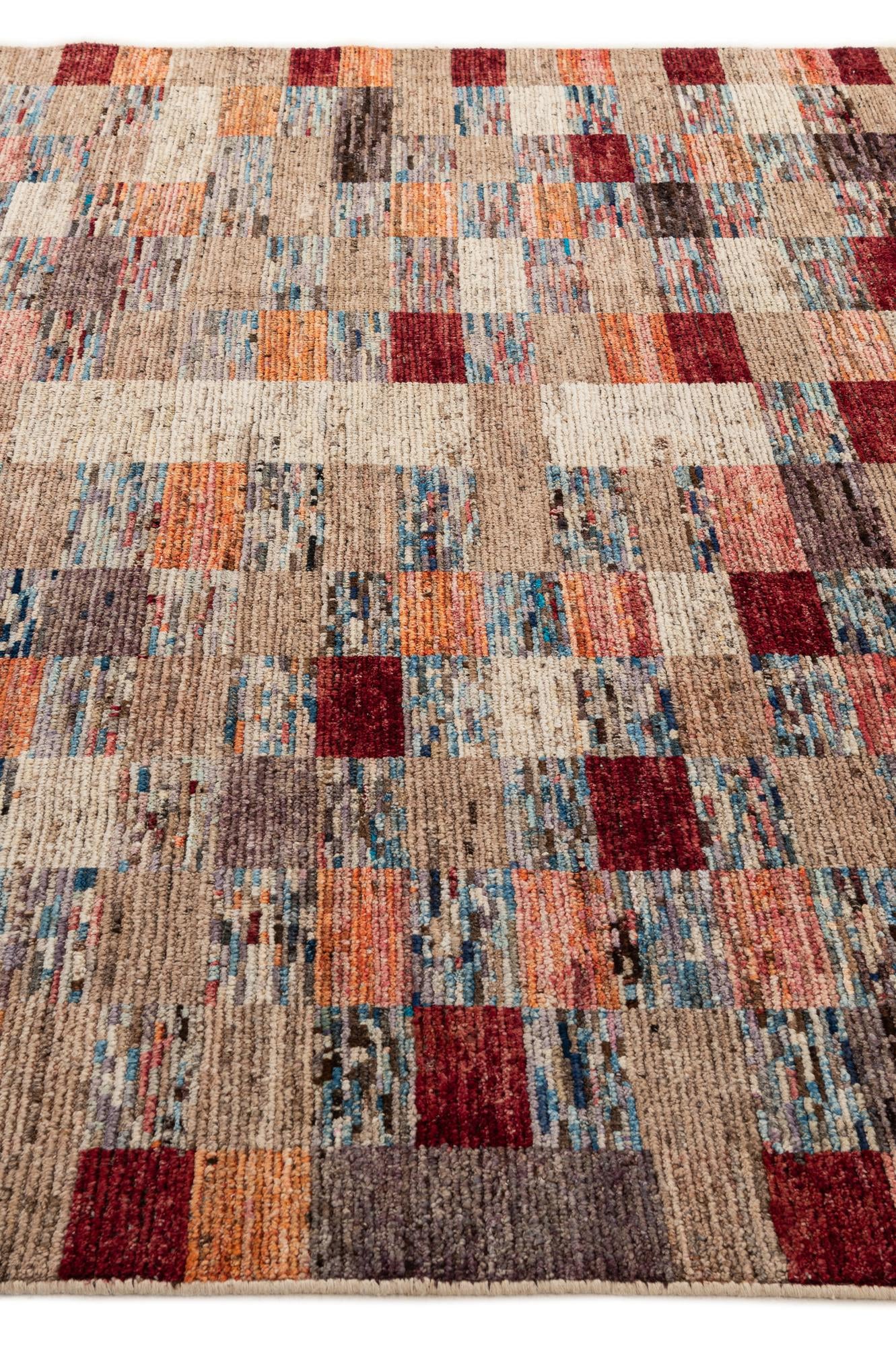 8' 2 x 9' 11 Hand Knotted Moroccan Wool Rug