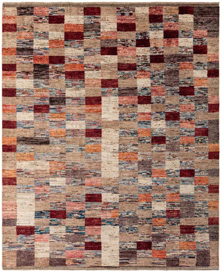 8' 2 x 9' 11 Hand Knotted Moroccan Wool Rug