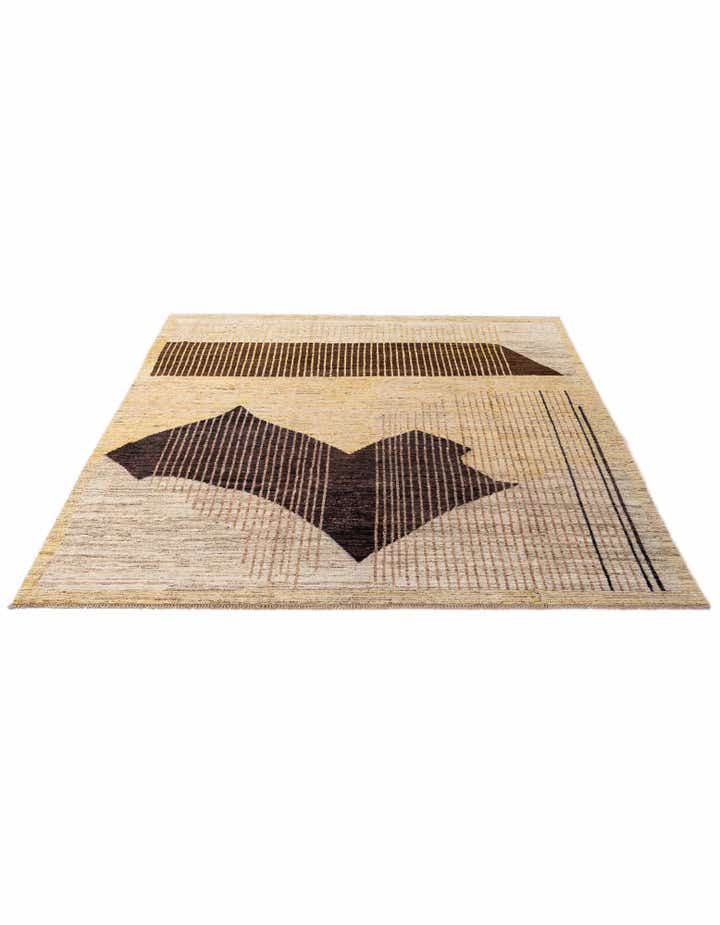 8' 1 x 9' 7 Hand Knotted Moroccan Wool Rug