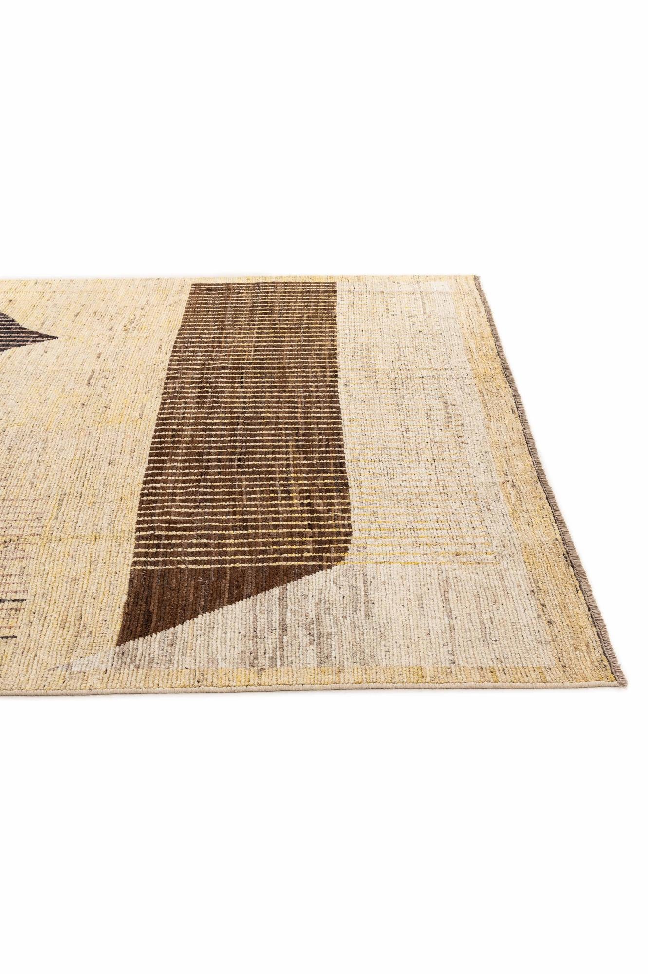 8' 1 x 9' 7 Hand Knotted Moroccan Wool Rug