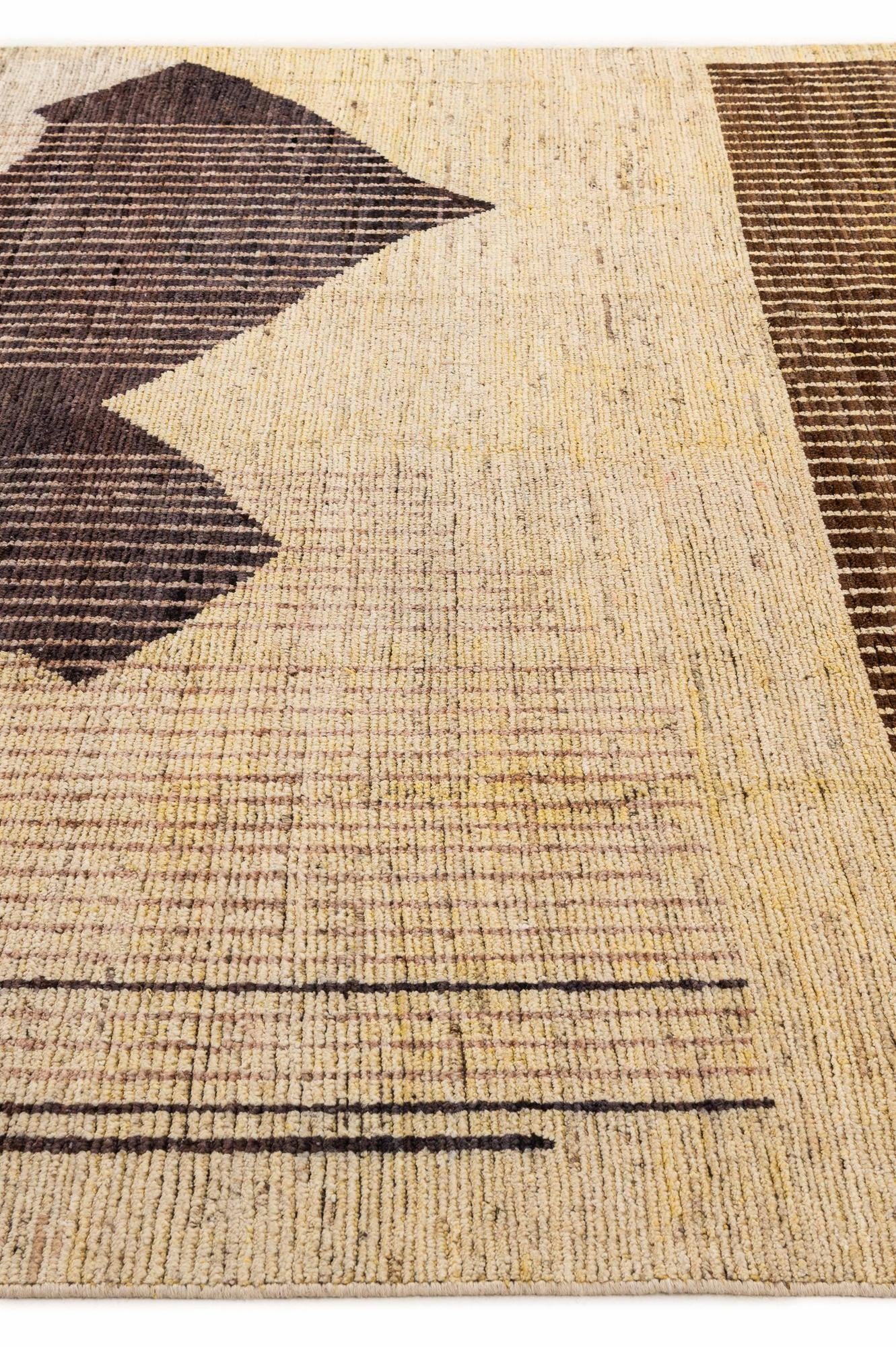 8' 1 x 9' 7 Hand Knotted Moroccan Wool Rug