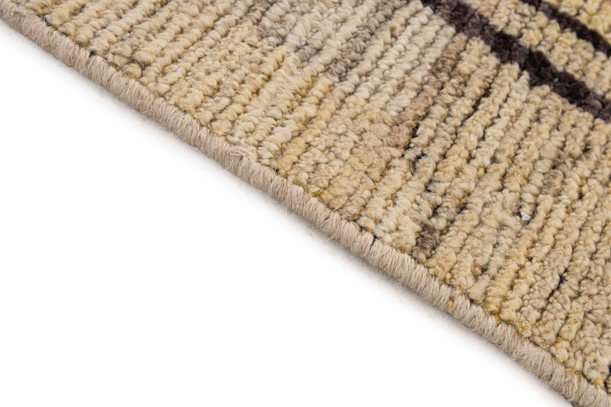 8' 1 x 9' 7 Hand Knotted Moroccan Wool Rug