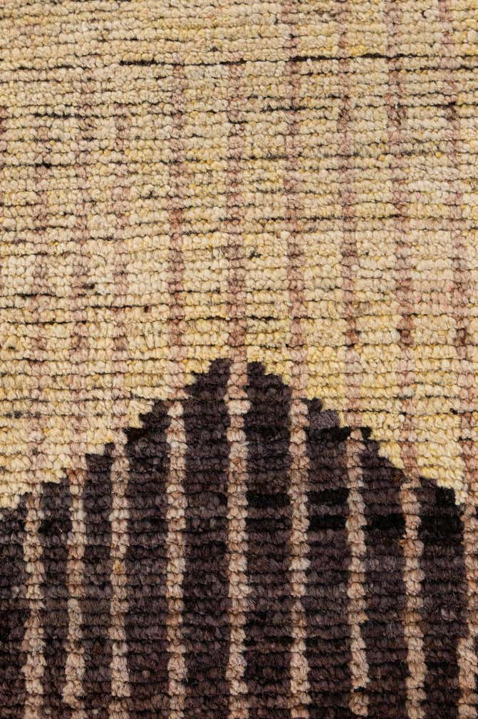 8' 1 x 9' 7 Hand Knotted Moroccan Wool Rug