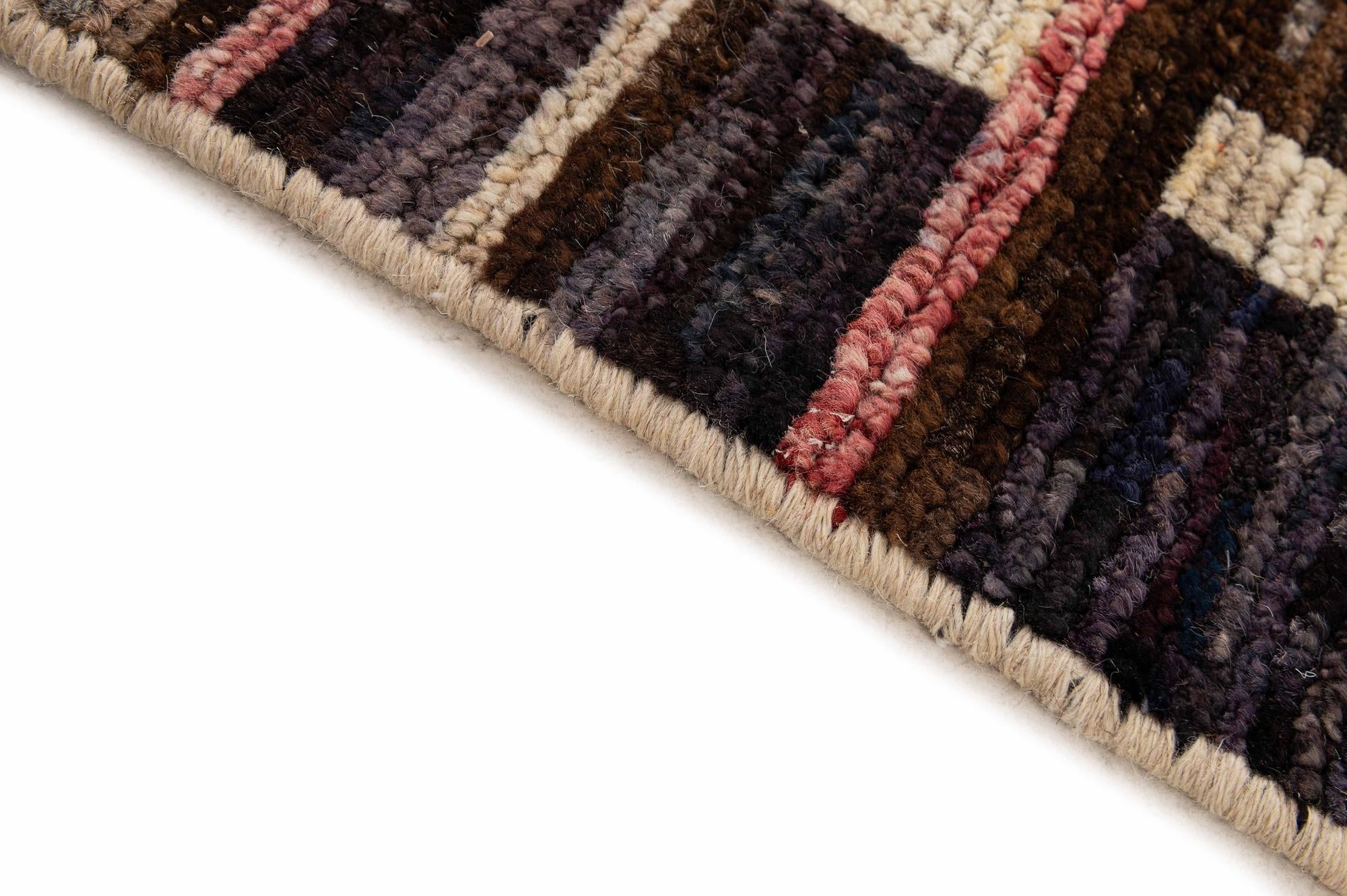 8' 1 x 9' 11 Hand Knotted Moroccan Wool Rug