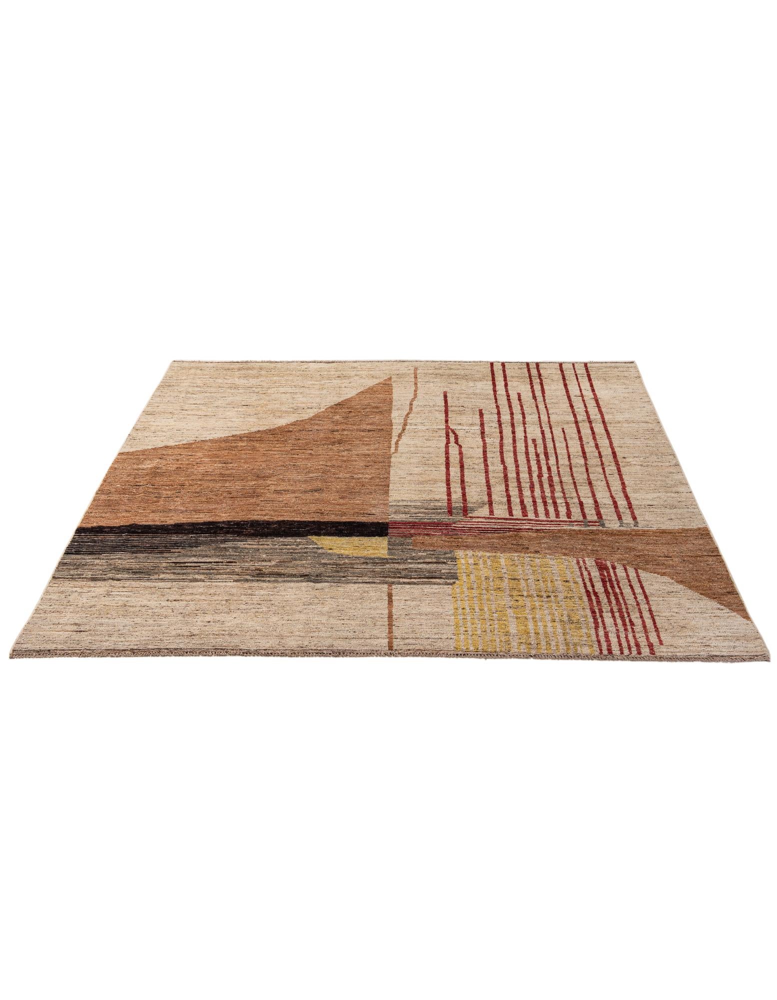 8' 5 x 9' 6 Hand Knotted Moroccan Wool Rug