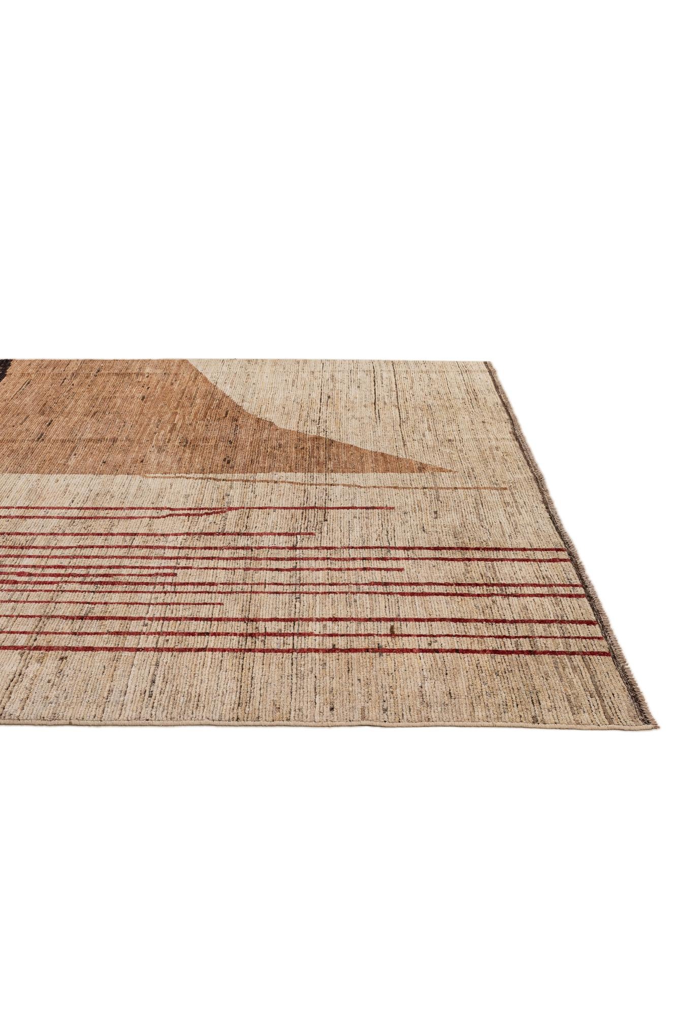 8' 5 x 9' 6 Hand Knotted Moroccan Wool Rug