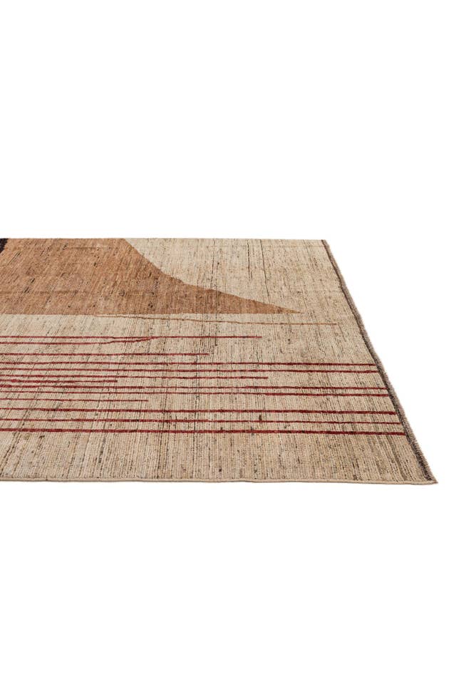 Detail image of 8' 5 x 9' 6 Hand Knotted Moroccan Wool Rug