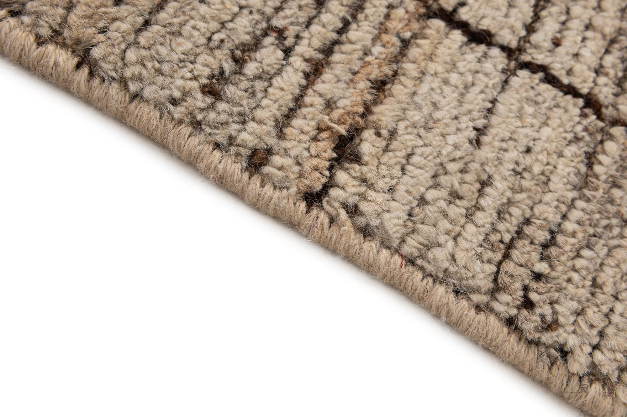 8' 4 x 9' 5 Hand Knotted Moroccan Wool Rug
