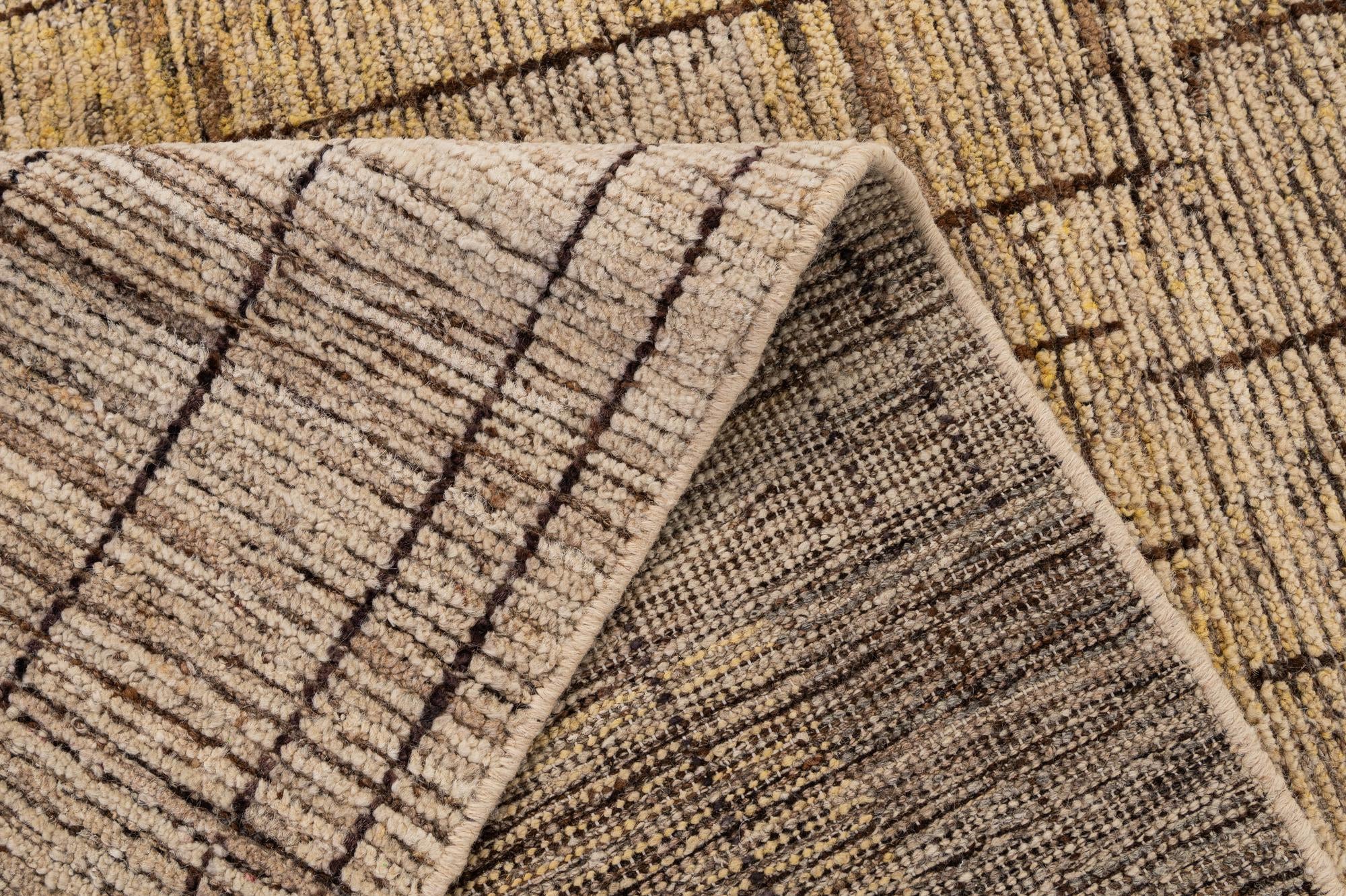 8' 4 x 9' 5 Hand Knotted Moroccan Wool Rug
