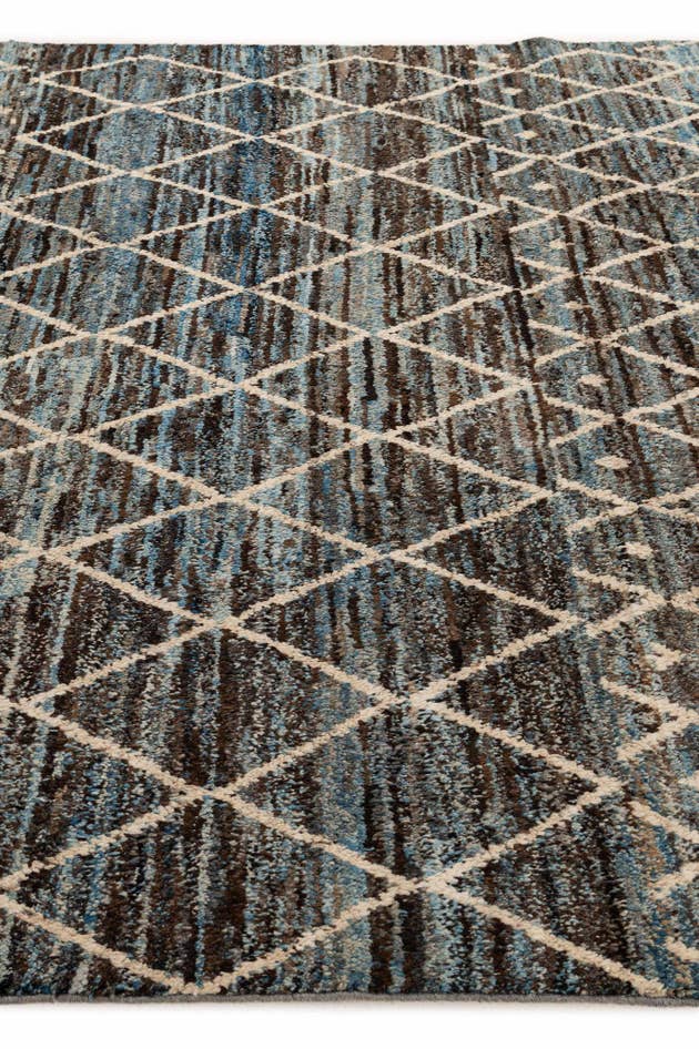 Detail image of 8' 1 x 9' 5 Hand Knotted Moroccan Wool Rug