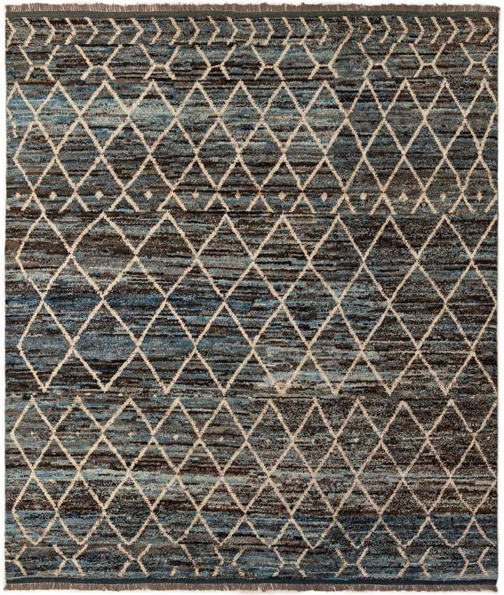8' 1 x 9' 5 Hand Knotted Moroccan Wool Rug