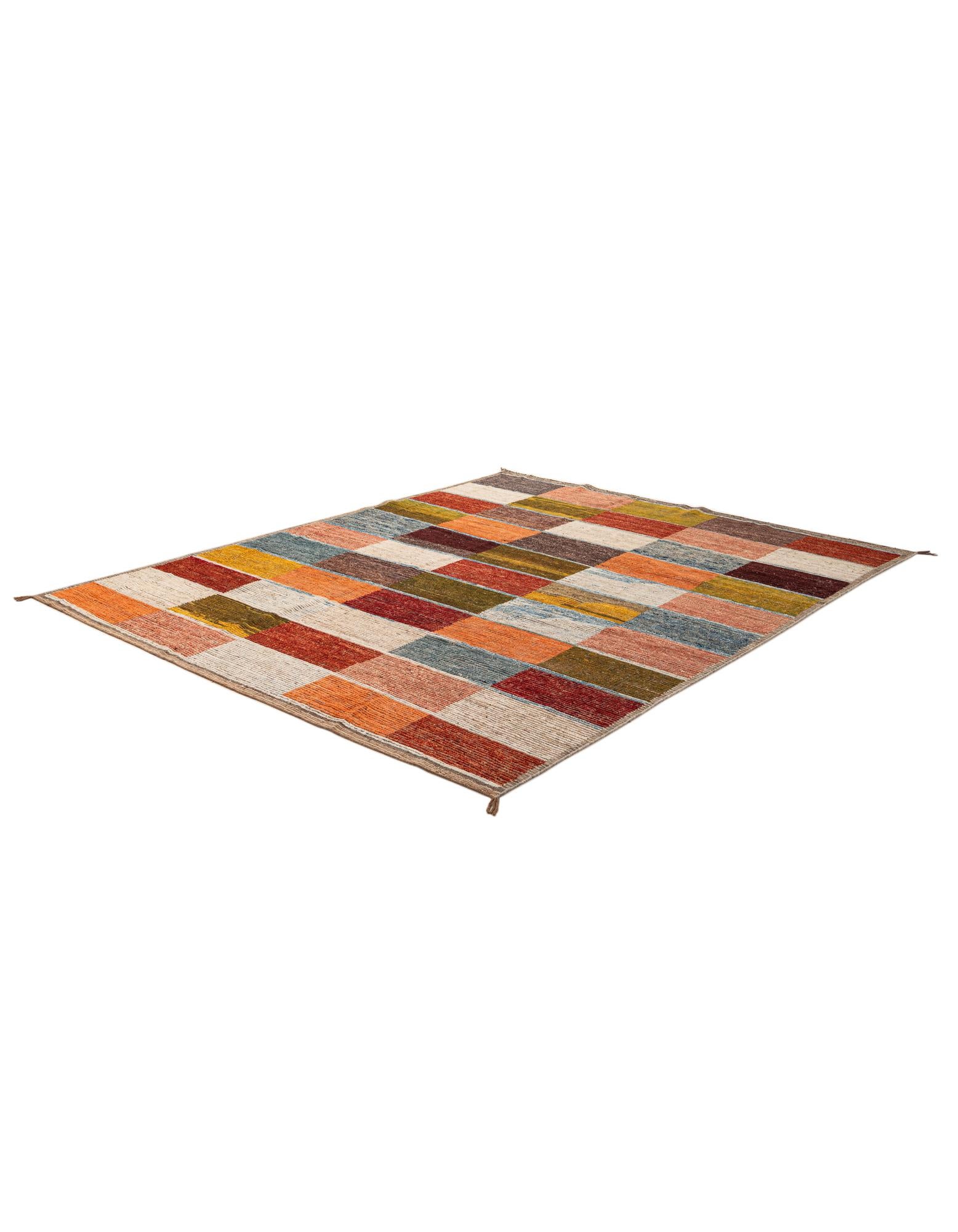 8' 2 x 10' 3 Hand Knotted Moroccan Wool Rug