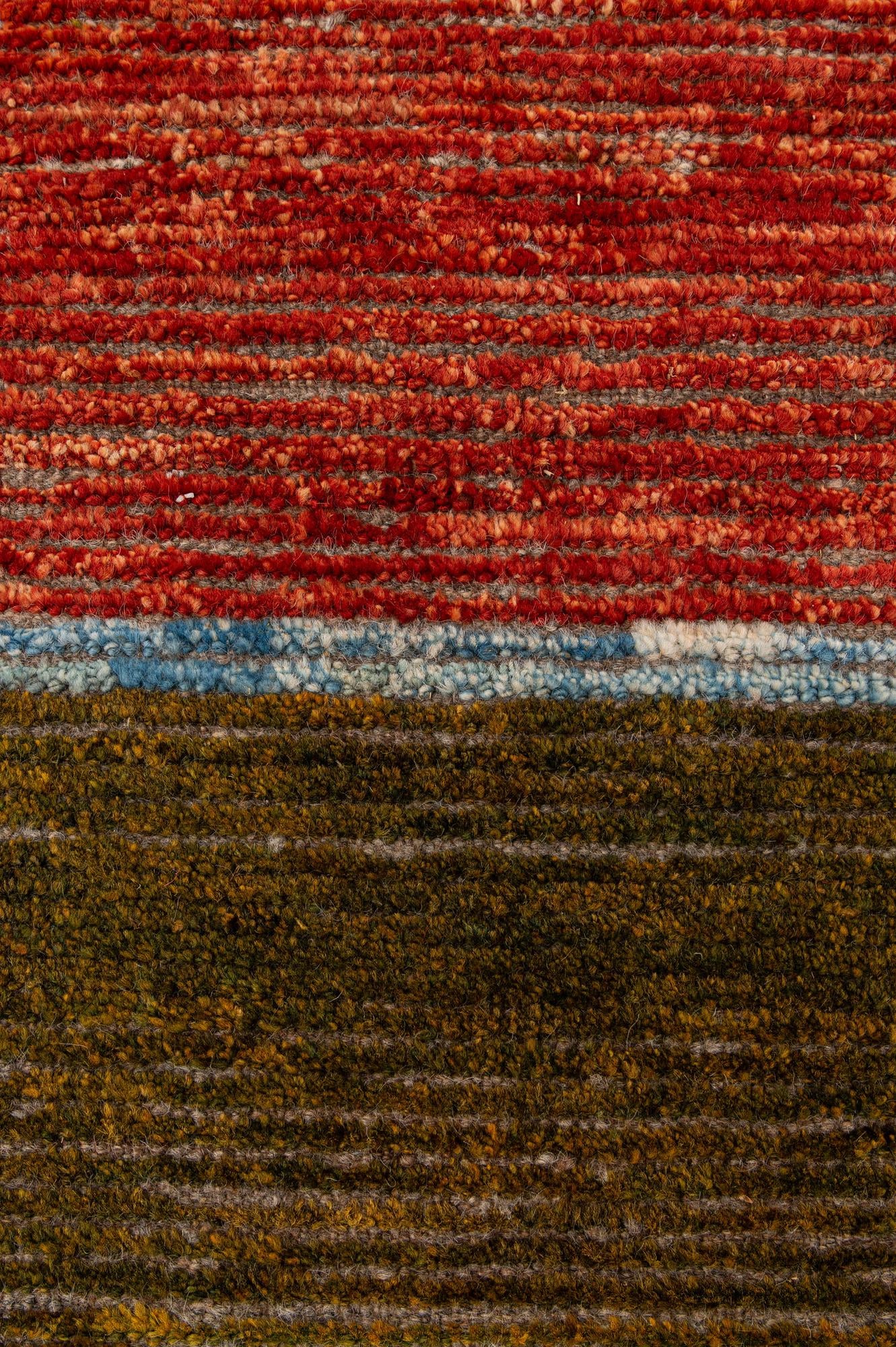 8' 2 x 10' 3 Hand Knotted Moroccan Wool Rug