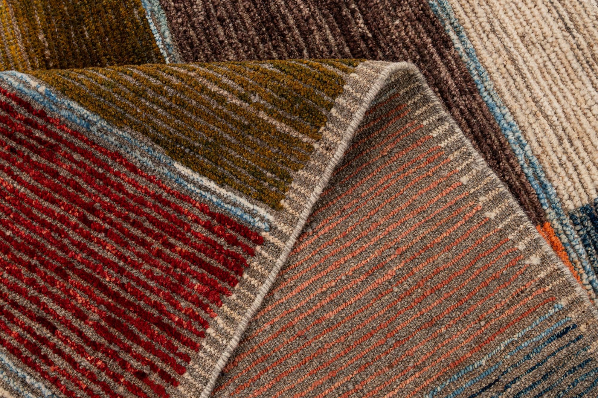 8' 2 x 10' 3 Hand Knotted Moroccan Wool Rug