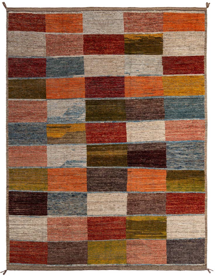 Detail image of 8' 2 x 10' 3 Hand Knotted Moroccan Wool Rug