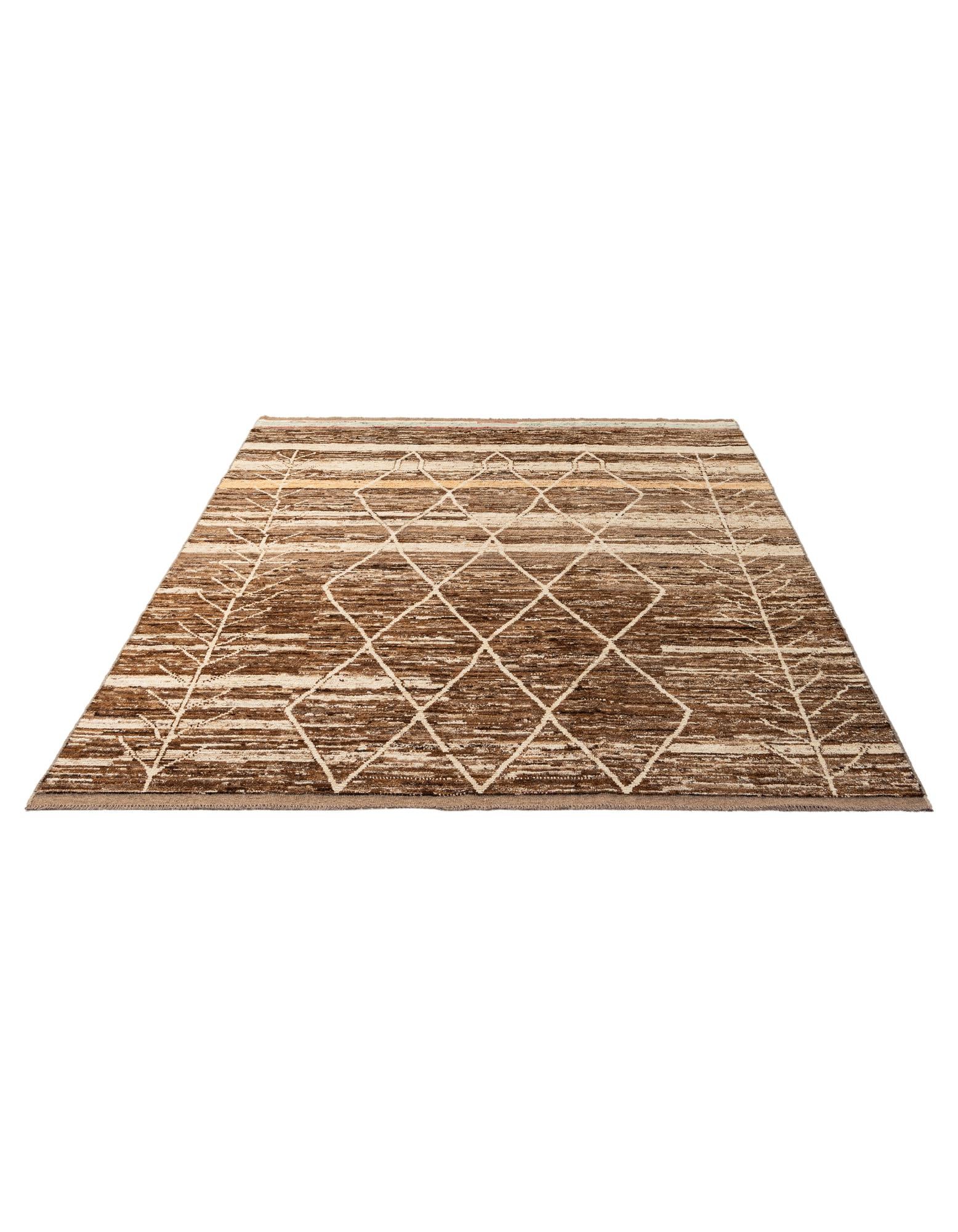 8' 4 x 11' 3 Hand Knotted Moroccan Wool Rug