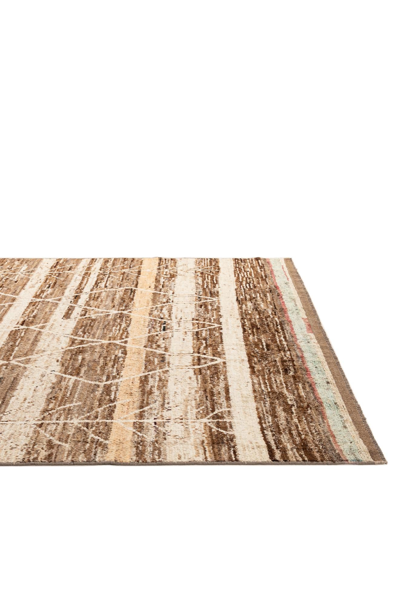 8' 4 x 11' 3 Hand Knotted Moroccan Wool Rug
