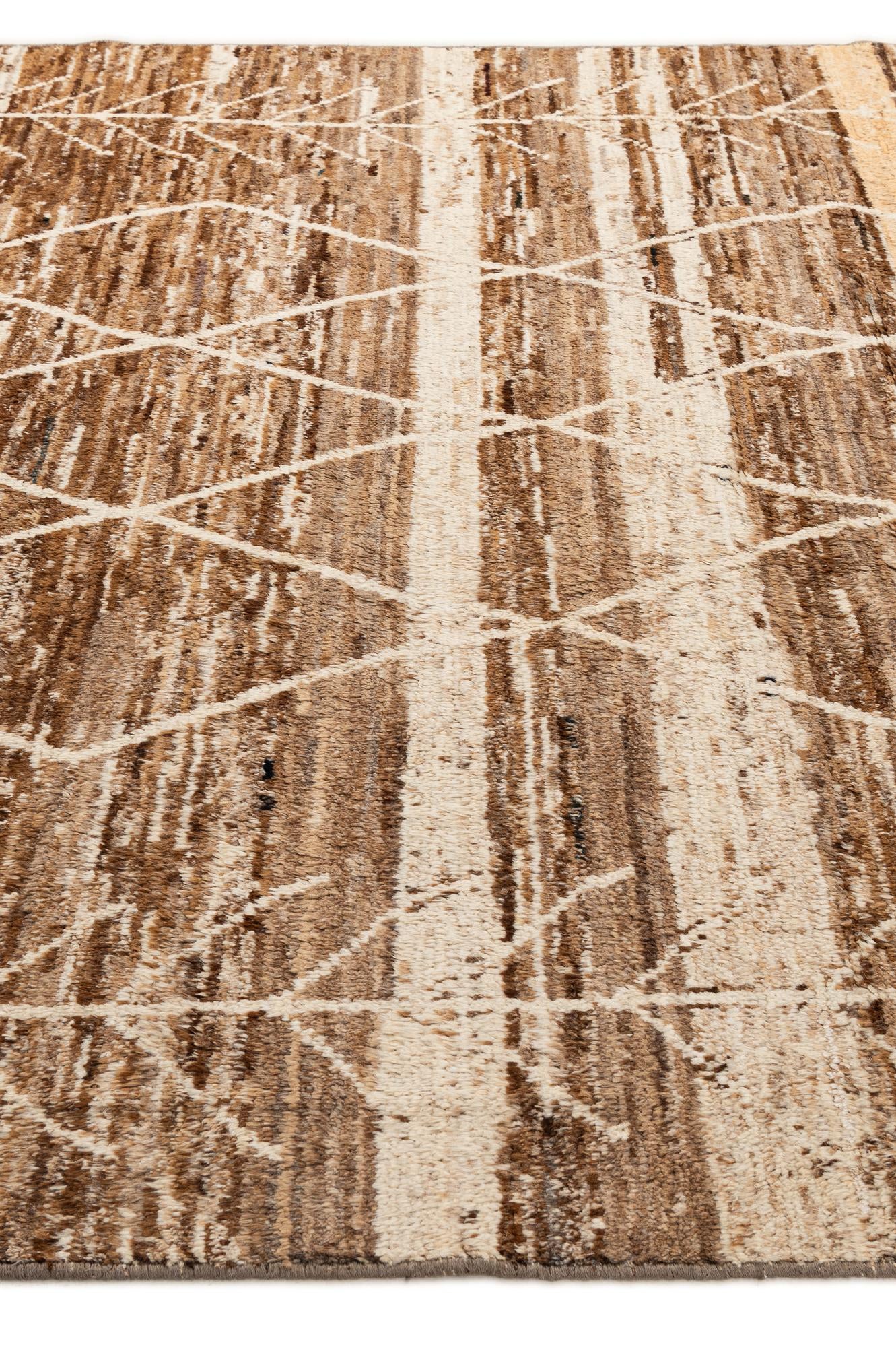 8' 4 x 11' 3 Hand Knotted Moroccan Wool Rug