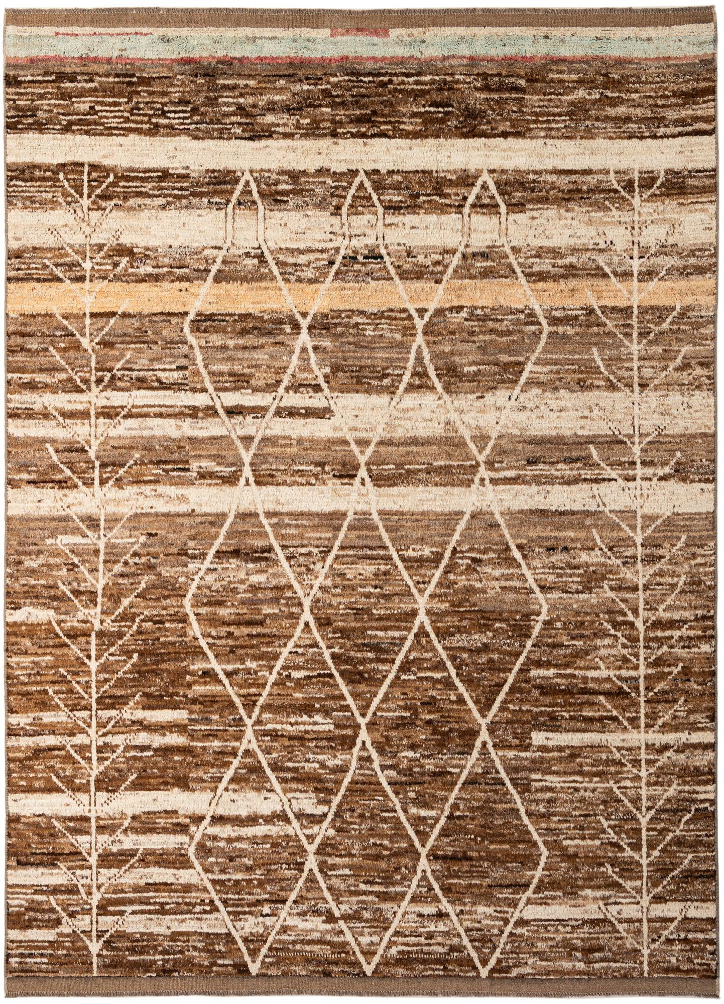 8' 4 x 11' 3 Hand Knotted Moroccan Wool Rug