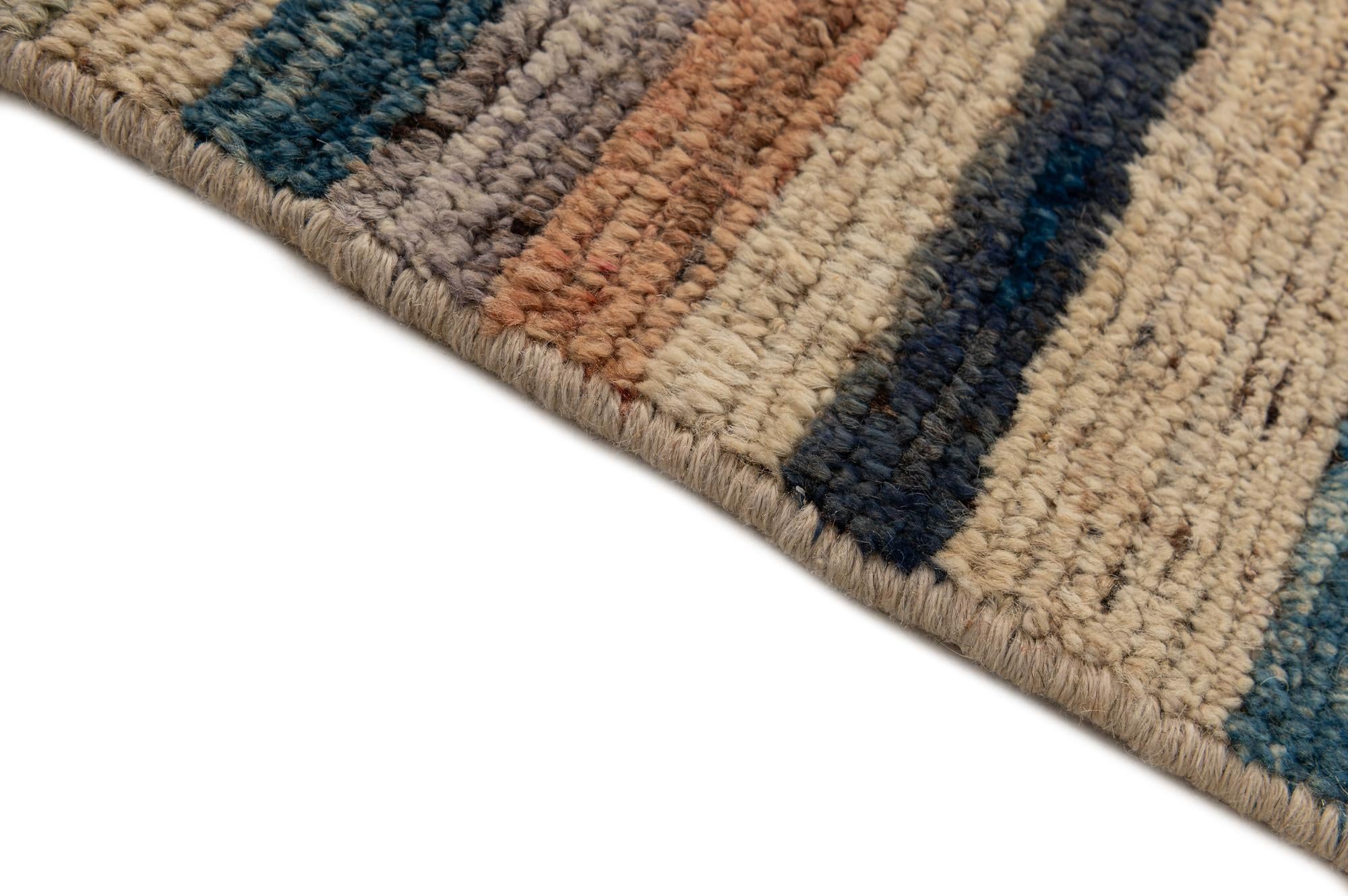 8' 5 x 9' 9 Hand Knotted Moroccan Wool Rug