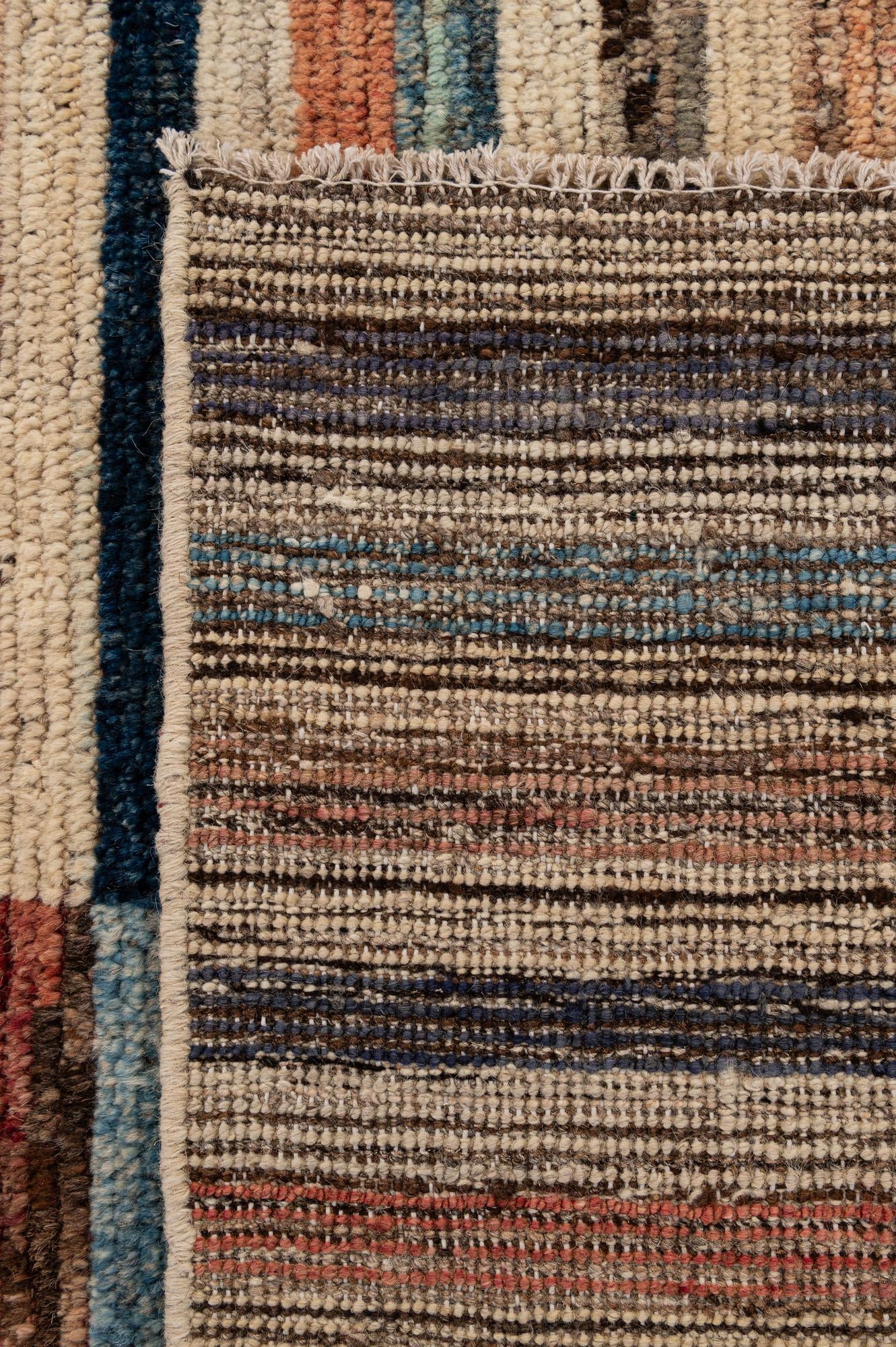 8' 5 x 9' 9 Hand Knotted Moroccan Wool Rug