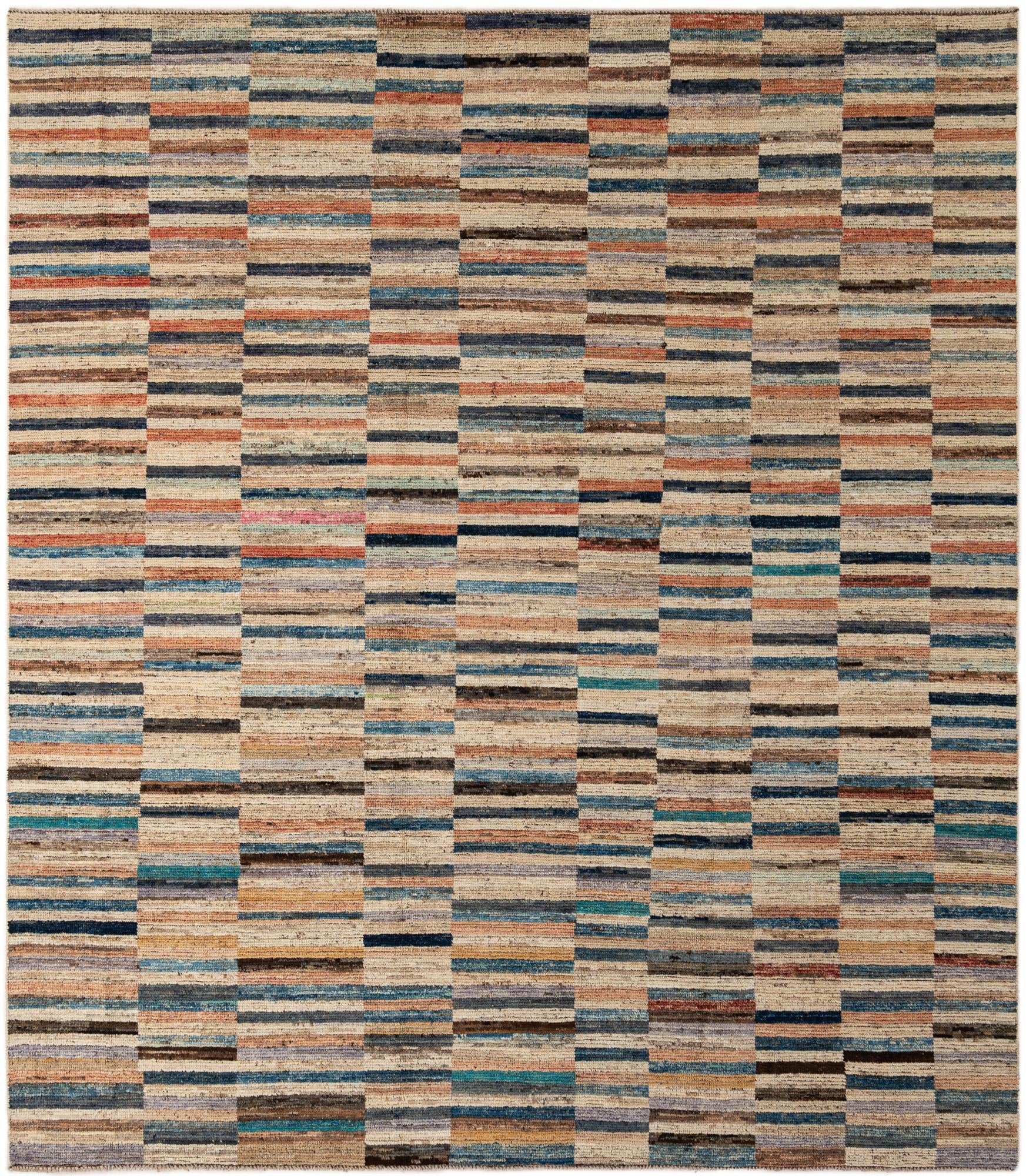 8' 5 x 9' 9 Hand Knotted Moroccan Wool Rug