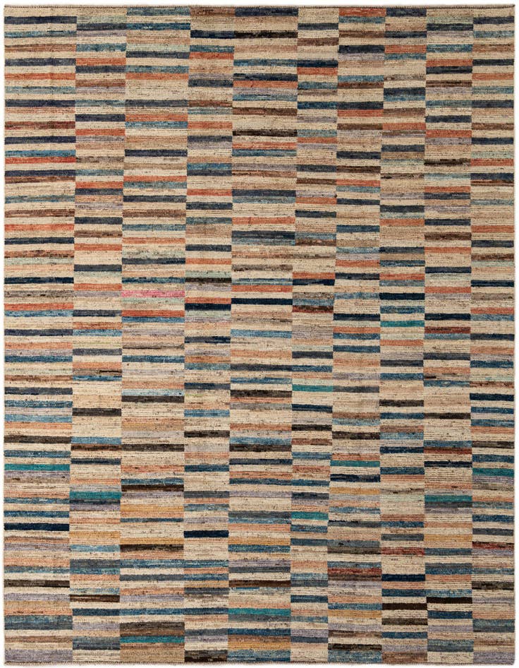 Detail image of 8' 5 x 9' 9 Hand Knotted Moroccan Wool Rug