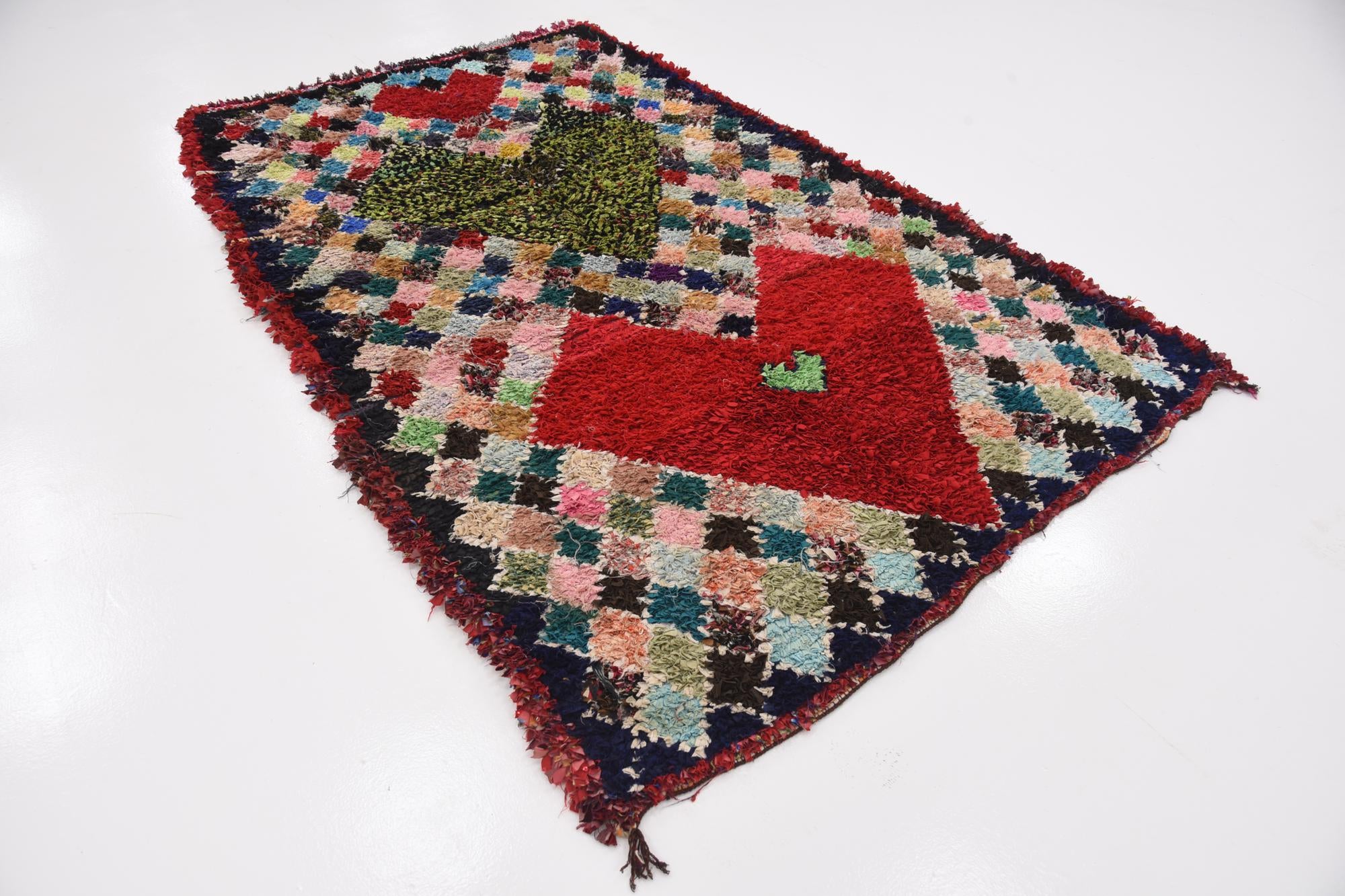 4' 10 x 8' 2 Hand Knotted Moroccan Wool Rug