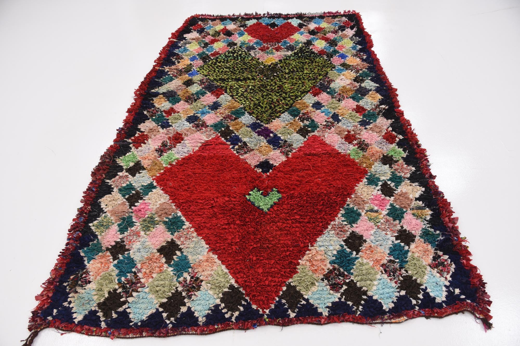 4' 10 x 8' 2 Hand Knotted Moroccan Wool Rug
