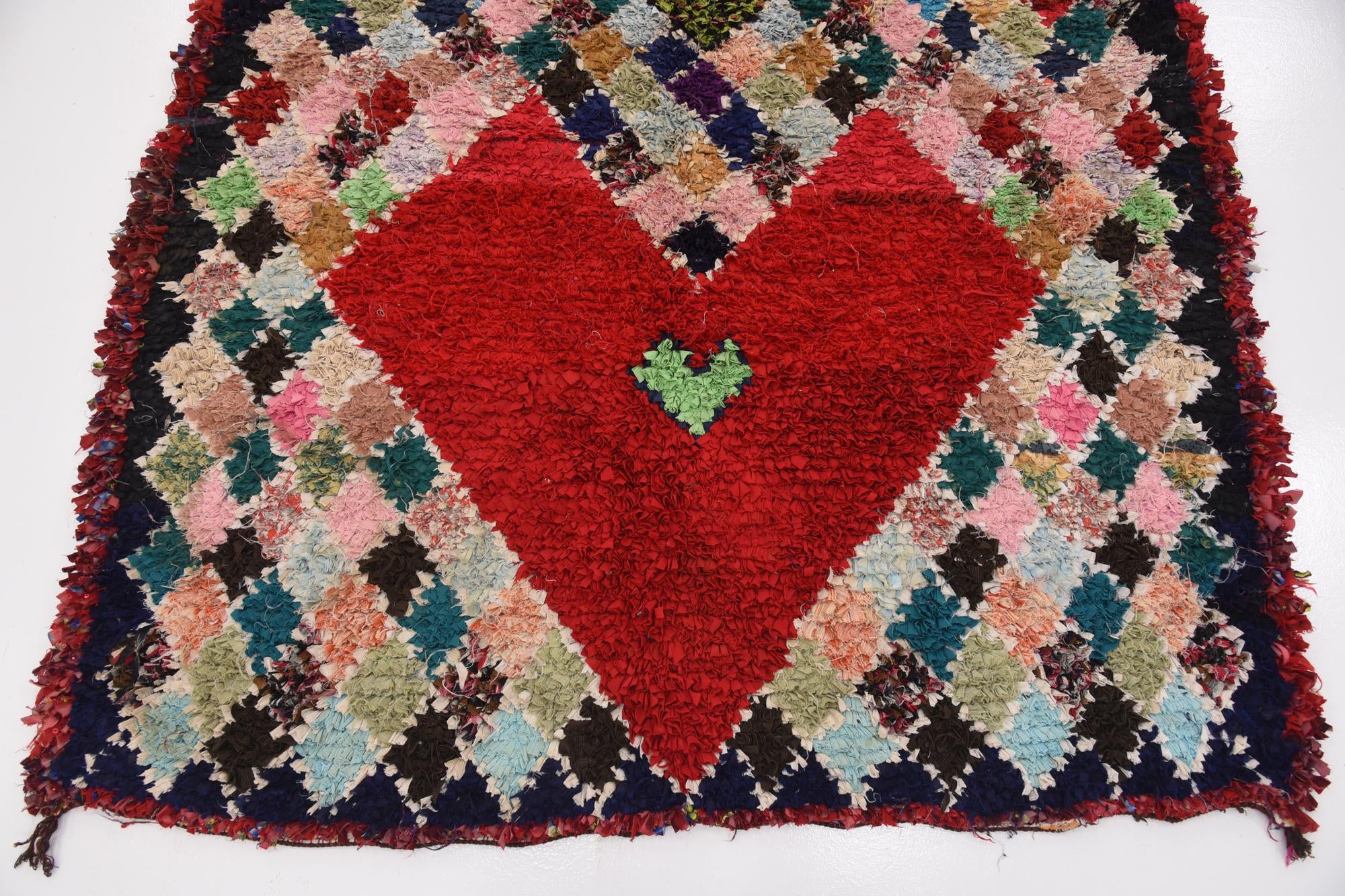 4' 10 x 8' 2 Hand Knotted Moroccan Wool Rug