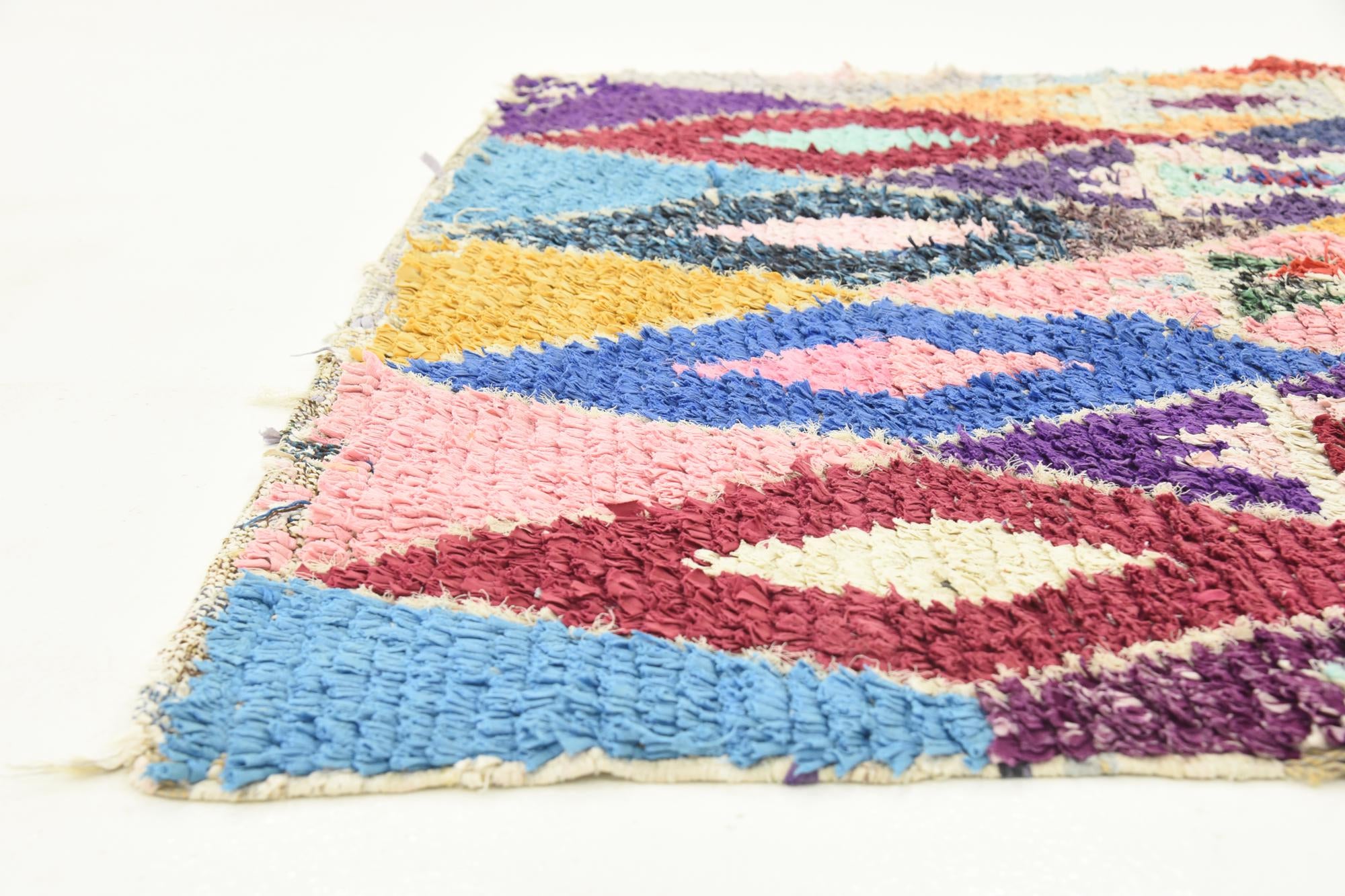 3' 3 x 6' 3 Hand Knotted Moroccan Wool Rug