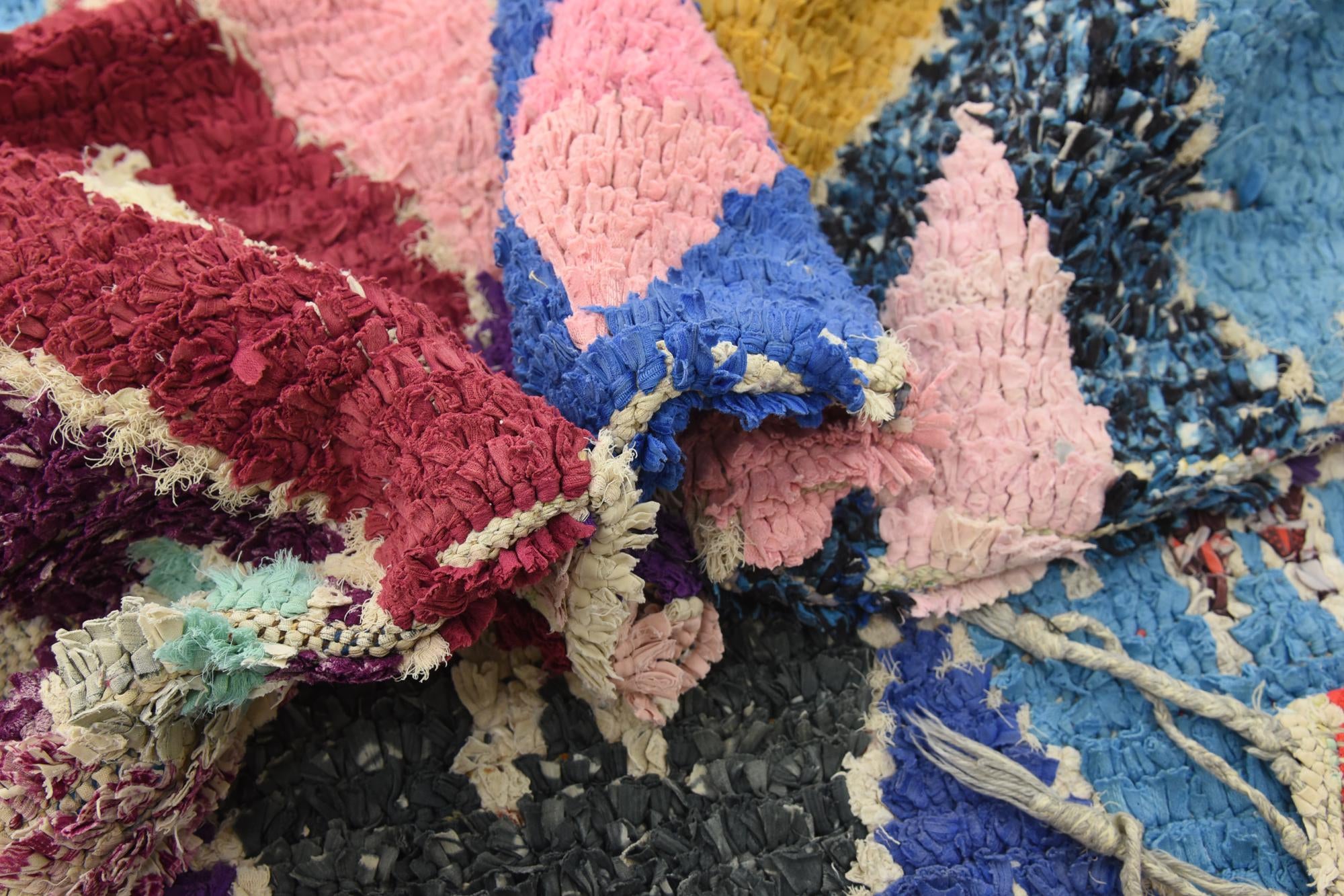 3' 3 x 6' 3 Hand Knotted Moroccan Wool Rug
