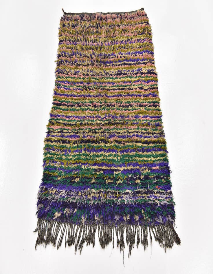 Detail image of 3' 2 x 4' 5  Hand Knotted Moroccan Wool Rug